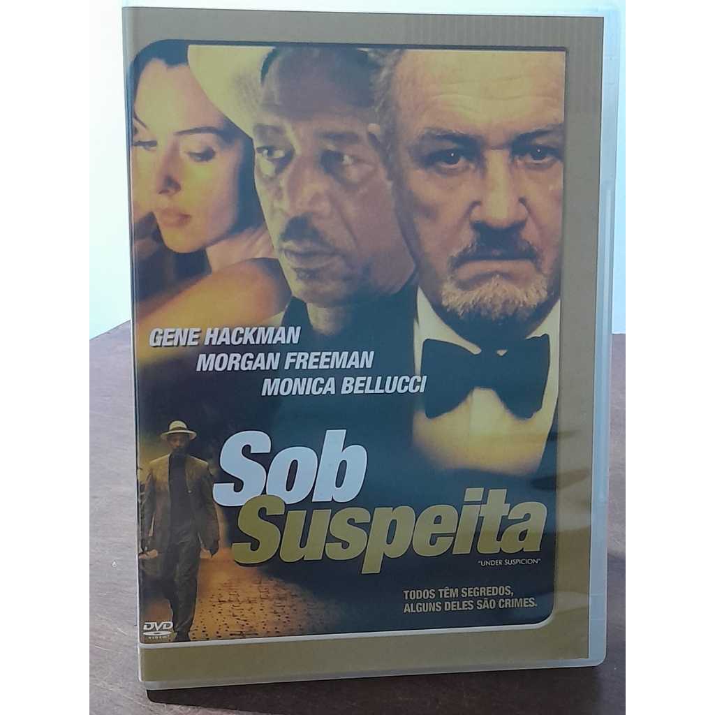 DVD SOB SUSPEITA / NOVO / 2000 / 110 MIN / COR / NTSC / GENE HACKMAN, MORGAN FREEMAN, MONICA BELLUCCI / THRILLER POLICIA