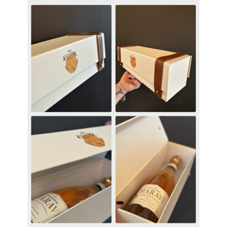 Caixa presente porta vinho medida 32x10x10 personalizada em várias cores para brinde para amigos e clientes. em Oferta na Shopee