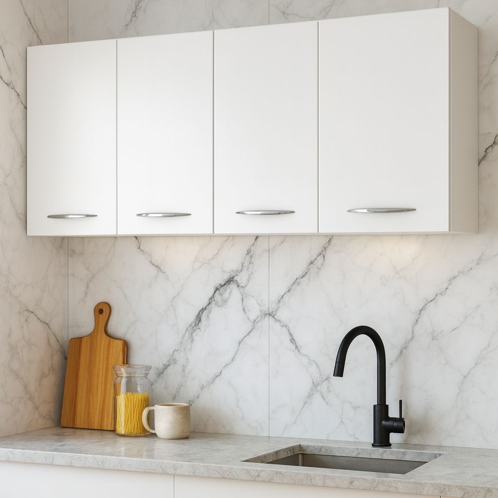 QUEIMA DE ESTOQUE - Armário Aéreo Multiuso com 4 Portas para Cozinha em Oferta na Shopee