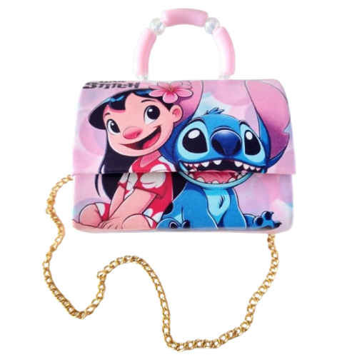 Bolsinha Blogueirinha Infantil Bolsa Crianca Menina Lilo Stitch Barbie Labubu Feminina Transversal De Mão