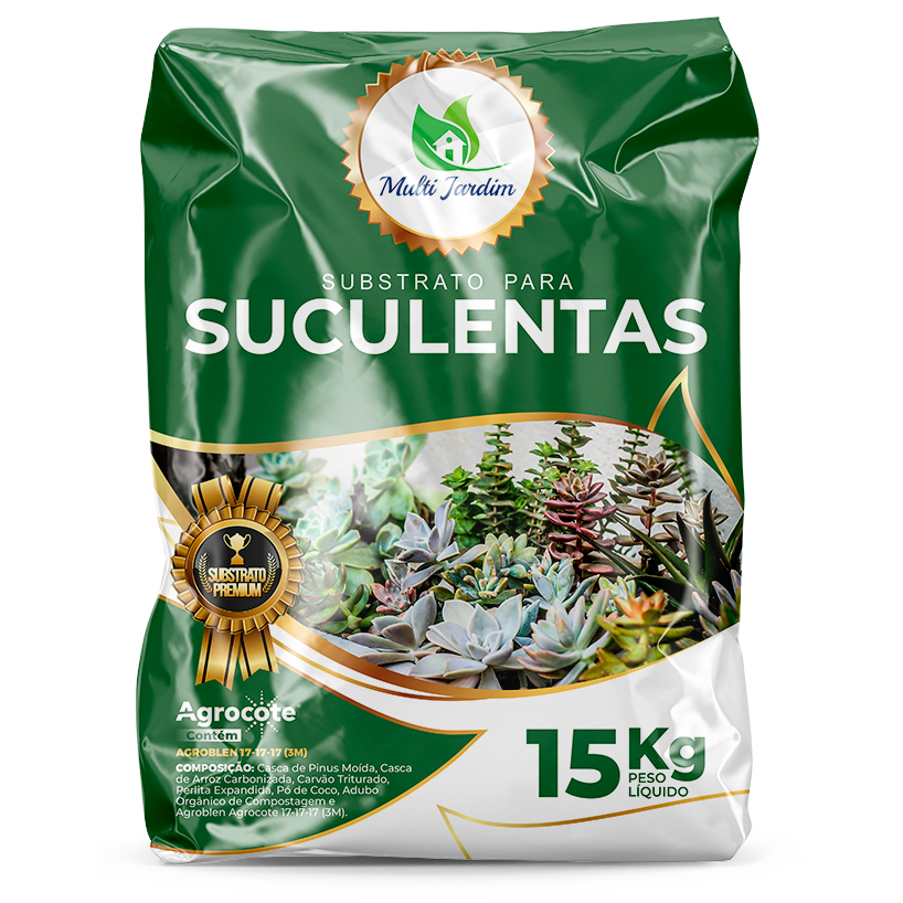 Substrato para Suculentas e Cactos Multi Jardim Premium - Embalagem 15kg = aproximadamente 40 Litros