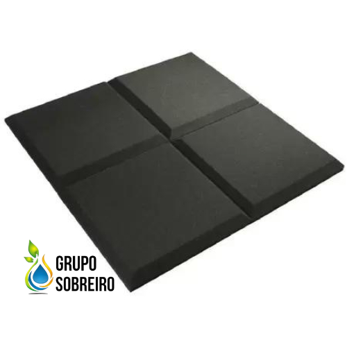Espuma Acústica Anti Chamas Lisa  50 x 50 x 2cm 30 Placas em Oferta na Shopee