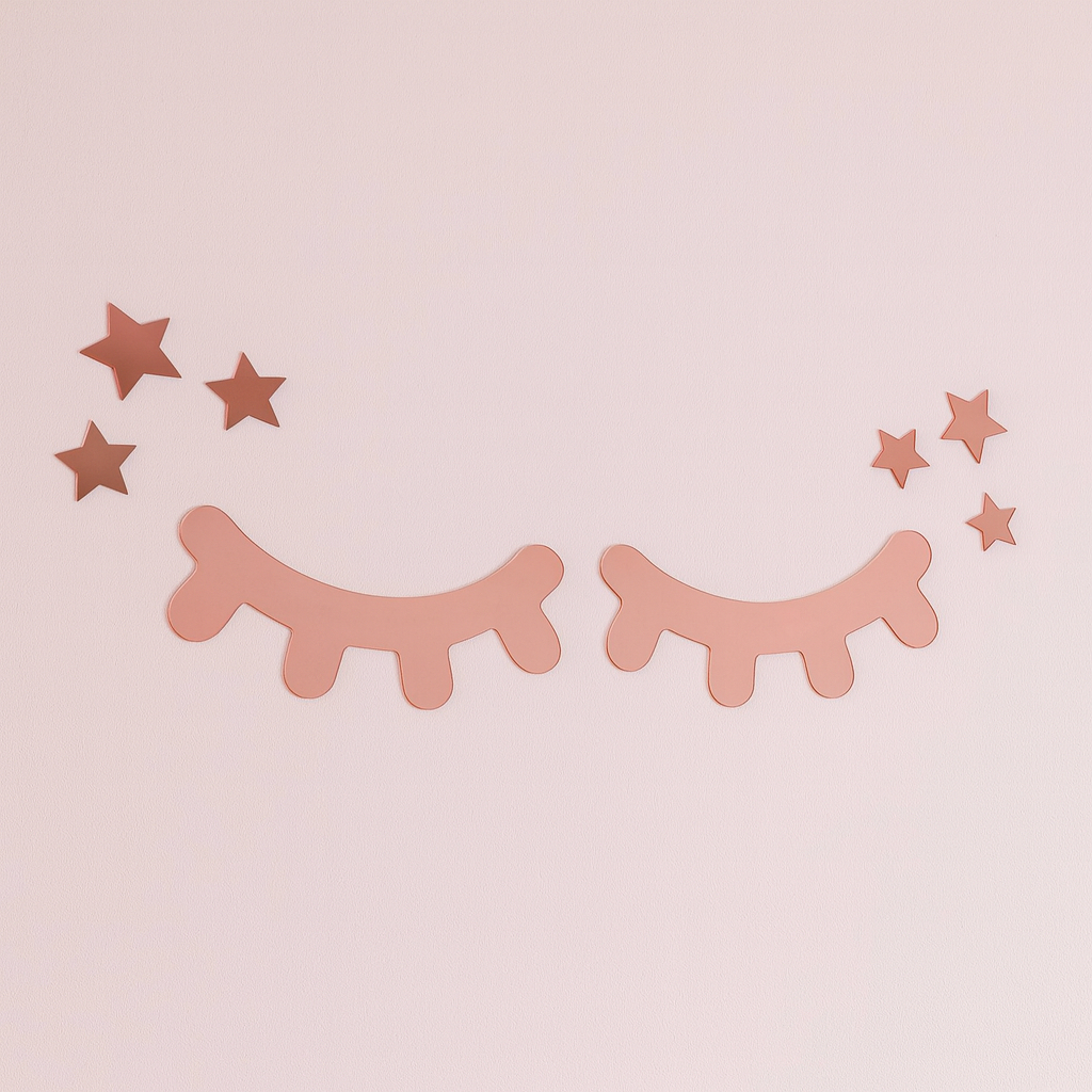 Cílios Espelhados Decorativo Acrílico Decoração Sala Lash em Oferta na Shopee