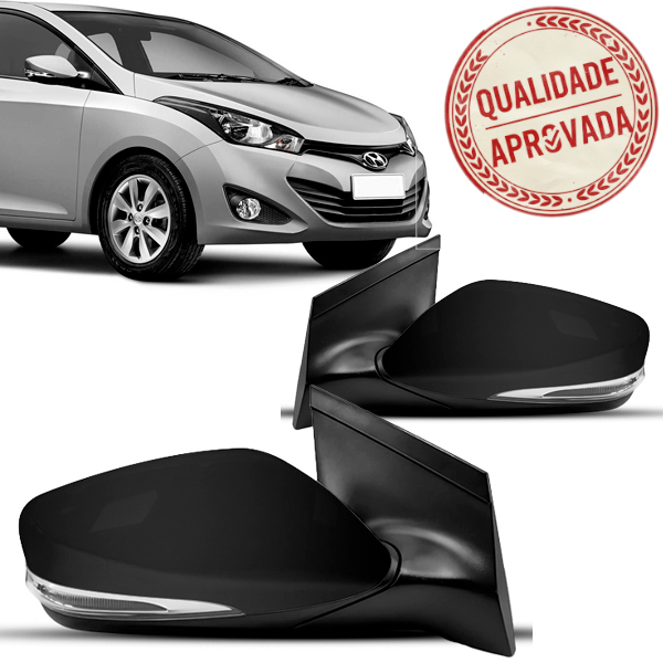 Retrovisor Hb20 2012 2013 2014 2015 A 2019 Elétrico C/ Pisca em Oferta na Shopee