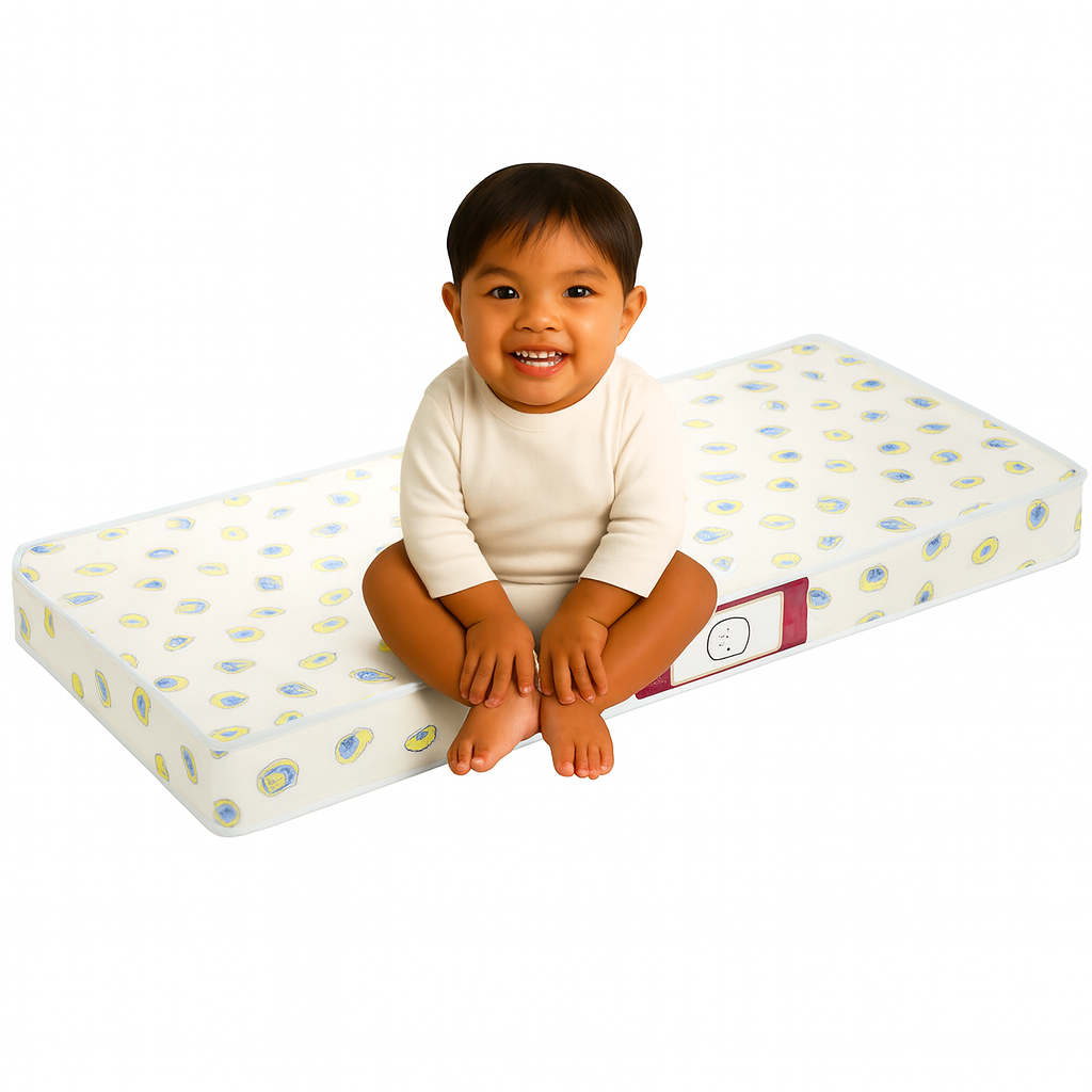 QUEIMA ESTOQUE Colchao de Berço 130x60x7 D18 Impermeável Face Respiravel Selo Inmetro Bejamin Moises em Oferta na Shopee