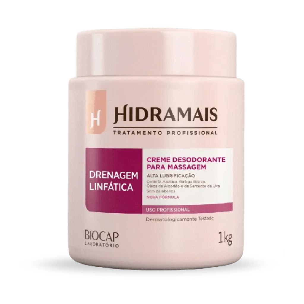 HIDRAMAIS CREME PARA MASSAGEM - DRENAGEM LINFATICA 1KG