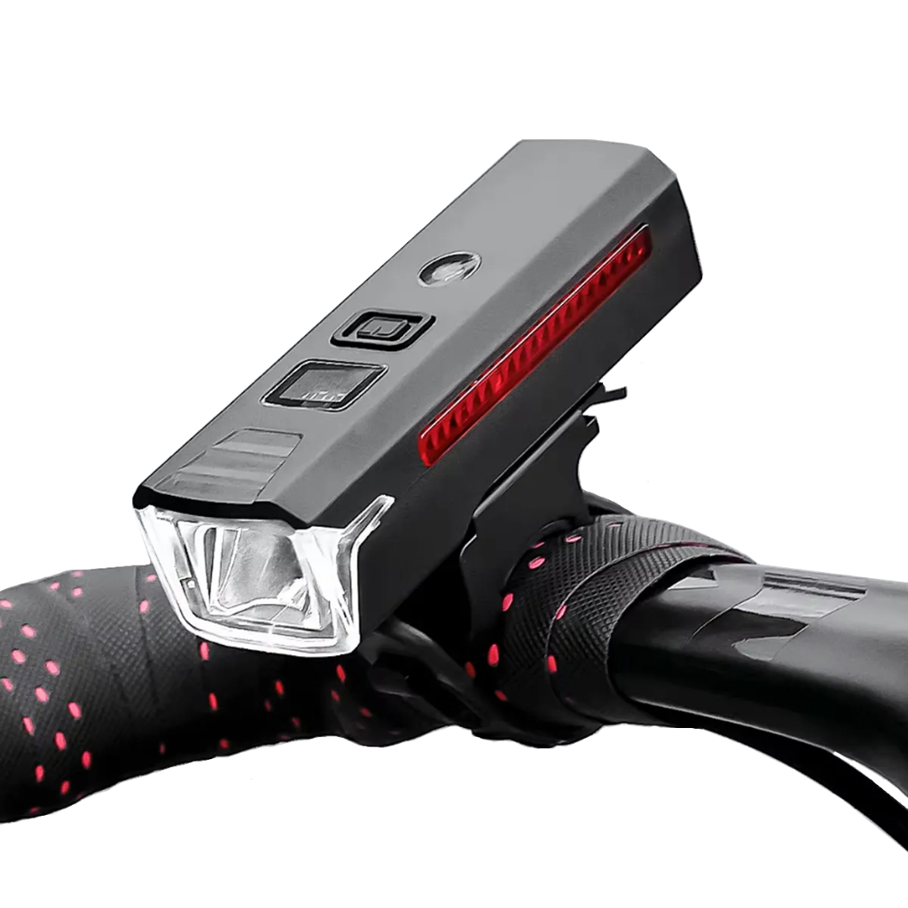 Lanterna Farol Dianteiro Inteligente LED Sensor Fotoelétrico 5 Modos de Luz Suporte Bike Bicicleta em Oferta na Shopee