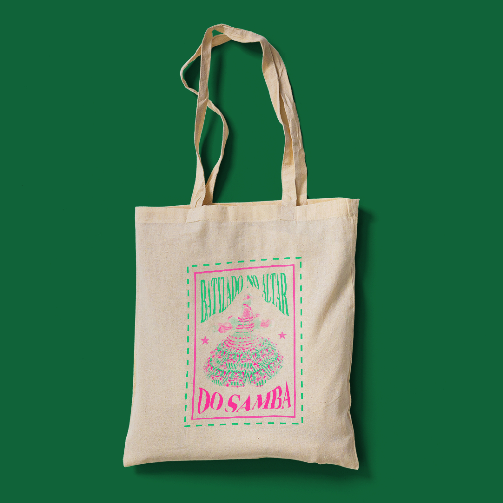 Ecobag Mangueira 2017 - Baianas. São Cosme e Damião. Carnaval, samba, escola de samba