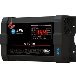 Fonte JFA Storm Plus 120A Bivolt Carregadora de Bateria De Trio Paredão Som Automotivo Festa Show