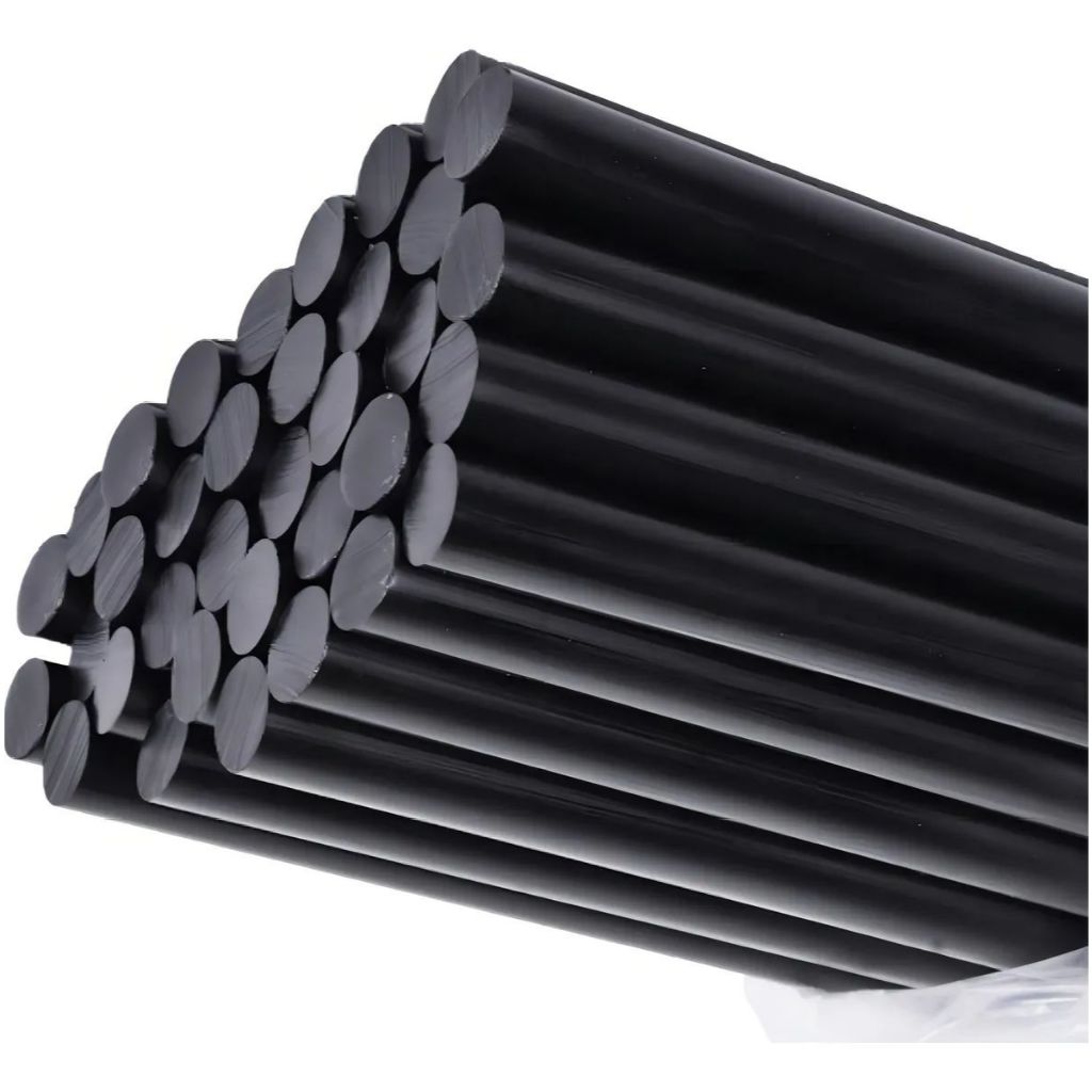 Kit com 10 Bastão de Cola Quente Preta Black Profissional Martelinho de Ouro Artesanato Madeira Biju