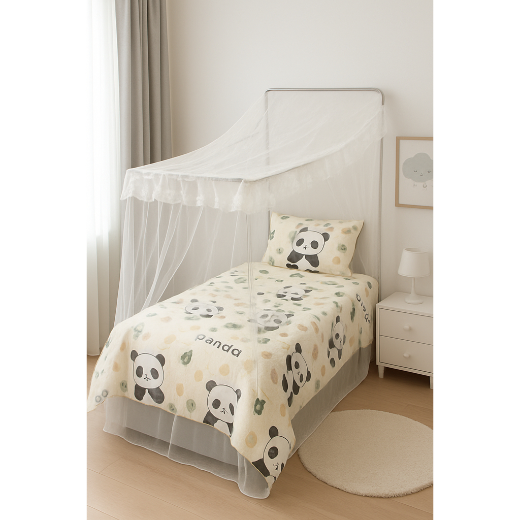 O Kit De Mosquiteiro Solteiro Completo com Armação, E uma criação exclusiva de alta qualidade.