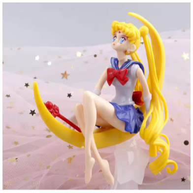 Anime Estatueta 15cm, Usagi Tsukino, mais conhecida como Sailor Moon