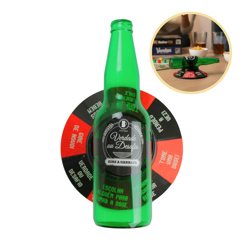 Drinking Game Shot Verdade Ou Desafio +18 Jogo Da Garrafa Roleta Adultos