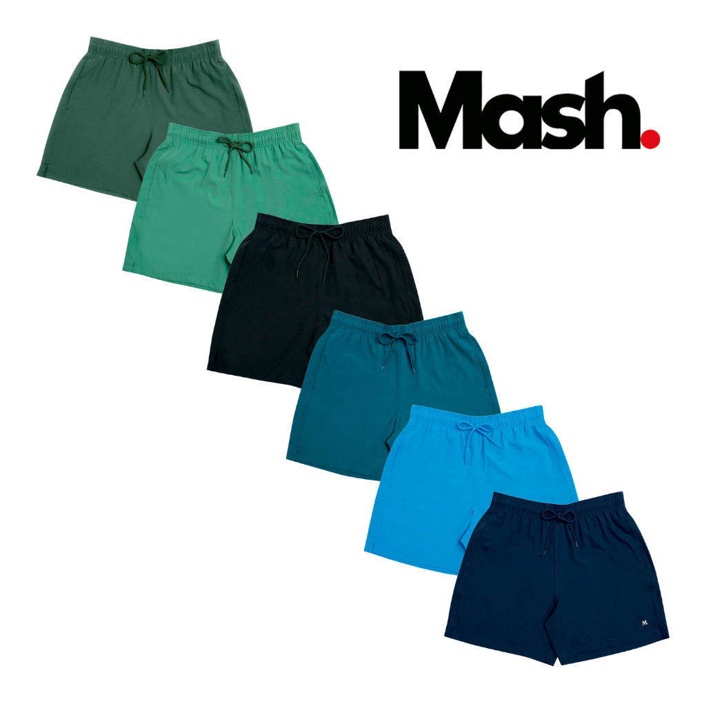 Shorts Masculino Elastano Liso Plus Size Mash Original