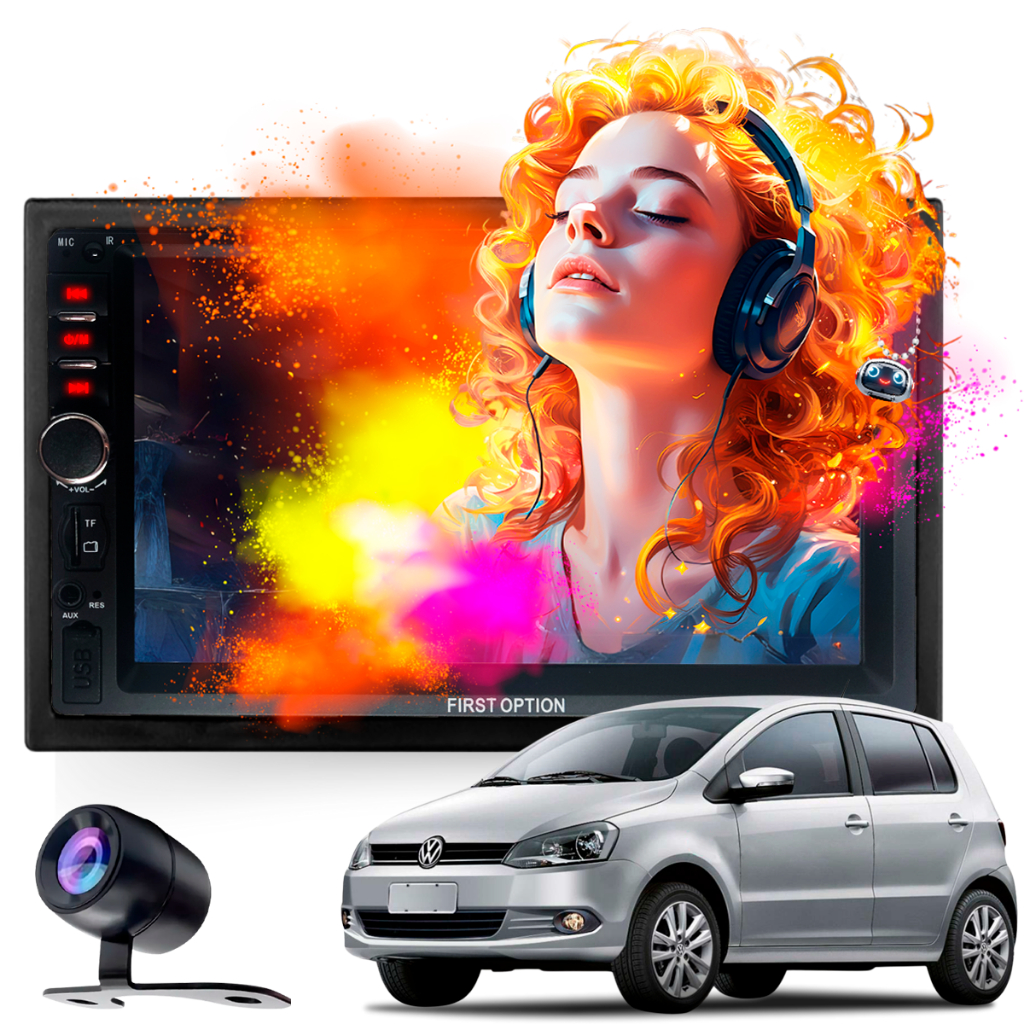 Central Multimídia Mp5 Bluetooth Fox 2010 A 2013 + Camera Re