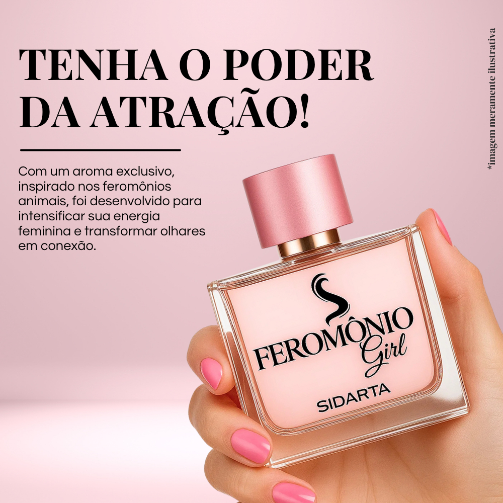 ✨Perfume Feromônio Girl Sidarta (ORIGINAL) – Poder de Atração em Cada Gota ✨