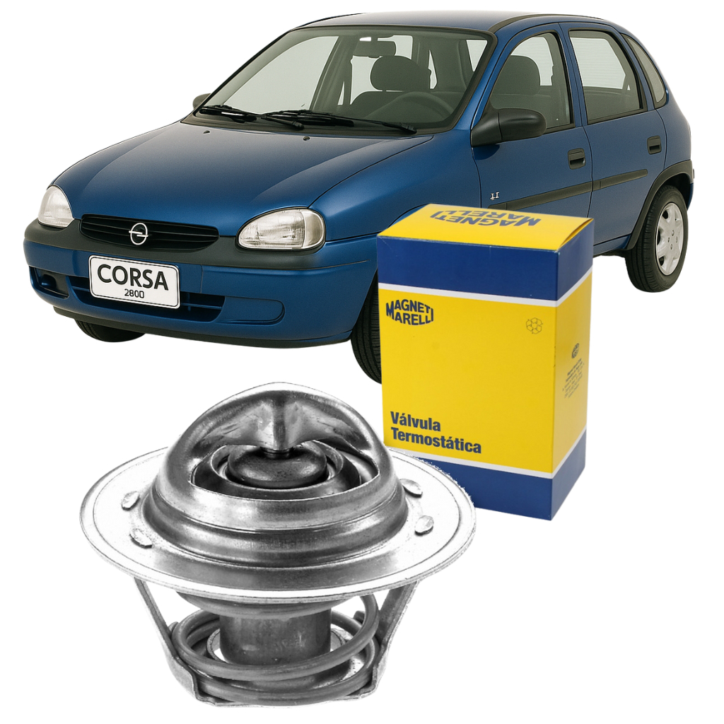 Válvula Termostática Corsa 1.0/1.3/1.4/1.6 8V EFI/MPFI 1994/1996 - Magnetti Marelli MMVT217.92K