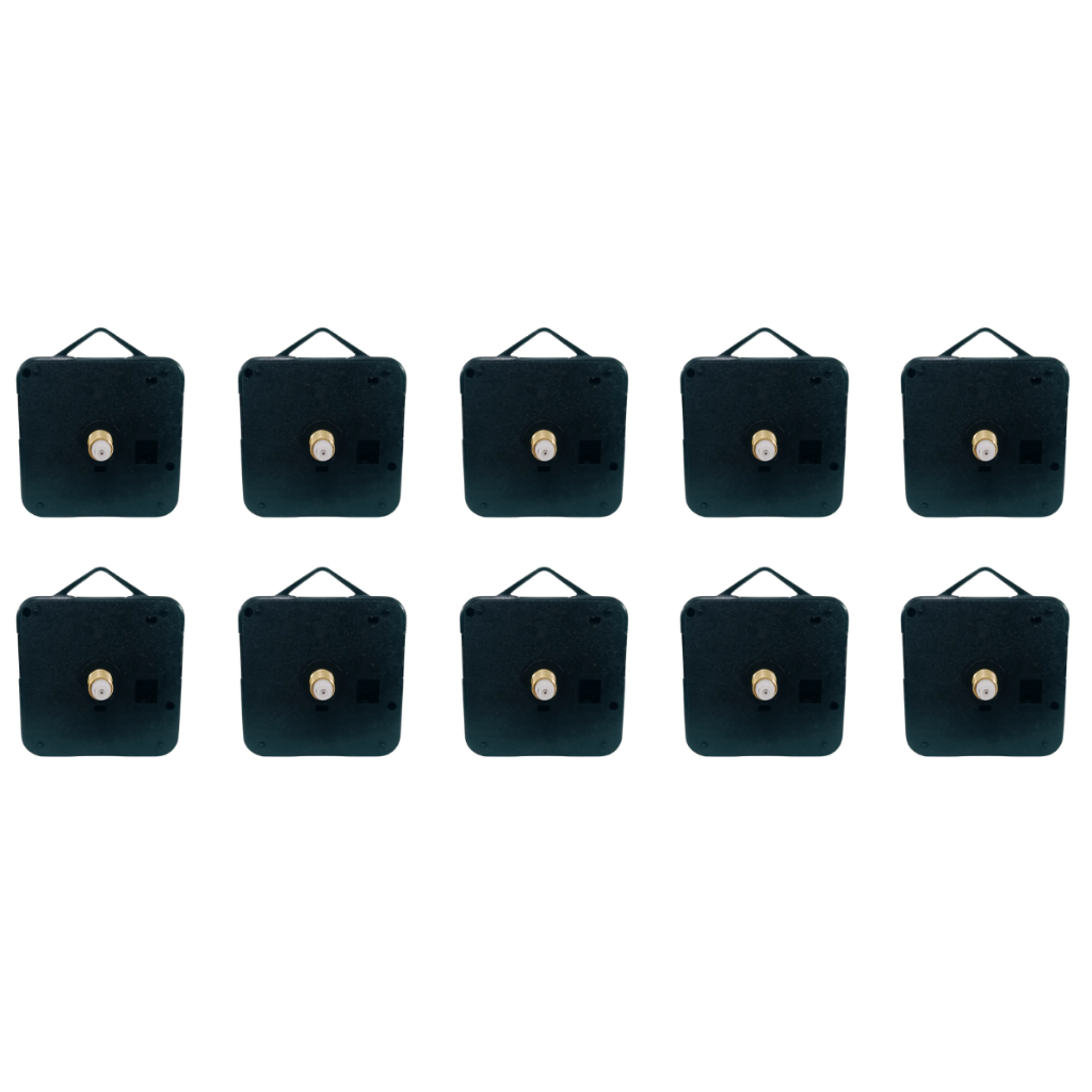 Kit De 10 Máquina P/montar Relógio De Parede Preto - Preto - Preto em Oferta na Shopee