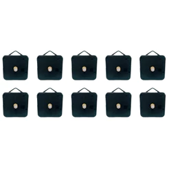 Kit De 10 Máquina P/montar Relógio De Parede Preto - Preto - Preto
