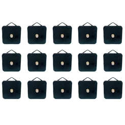 Kit De 15 Máquina P/montar Relógio De Parede Preto - Preto - Preto
