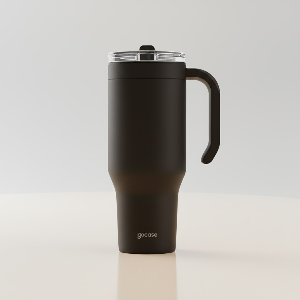 Copo Life Gocase 1180ml - Aço Inox, Tampa e Canudo Tritan, Isolamento a Vácuo, Bebidas Quente e Fria em Oferta na Shopee