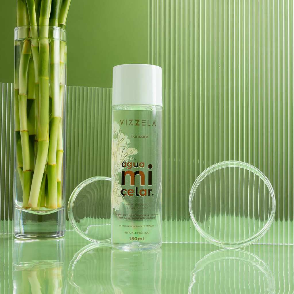 Imagem Água Micelar Limpeza Facial Skincare Vegano Original Vizzela
