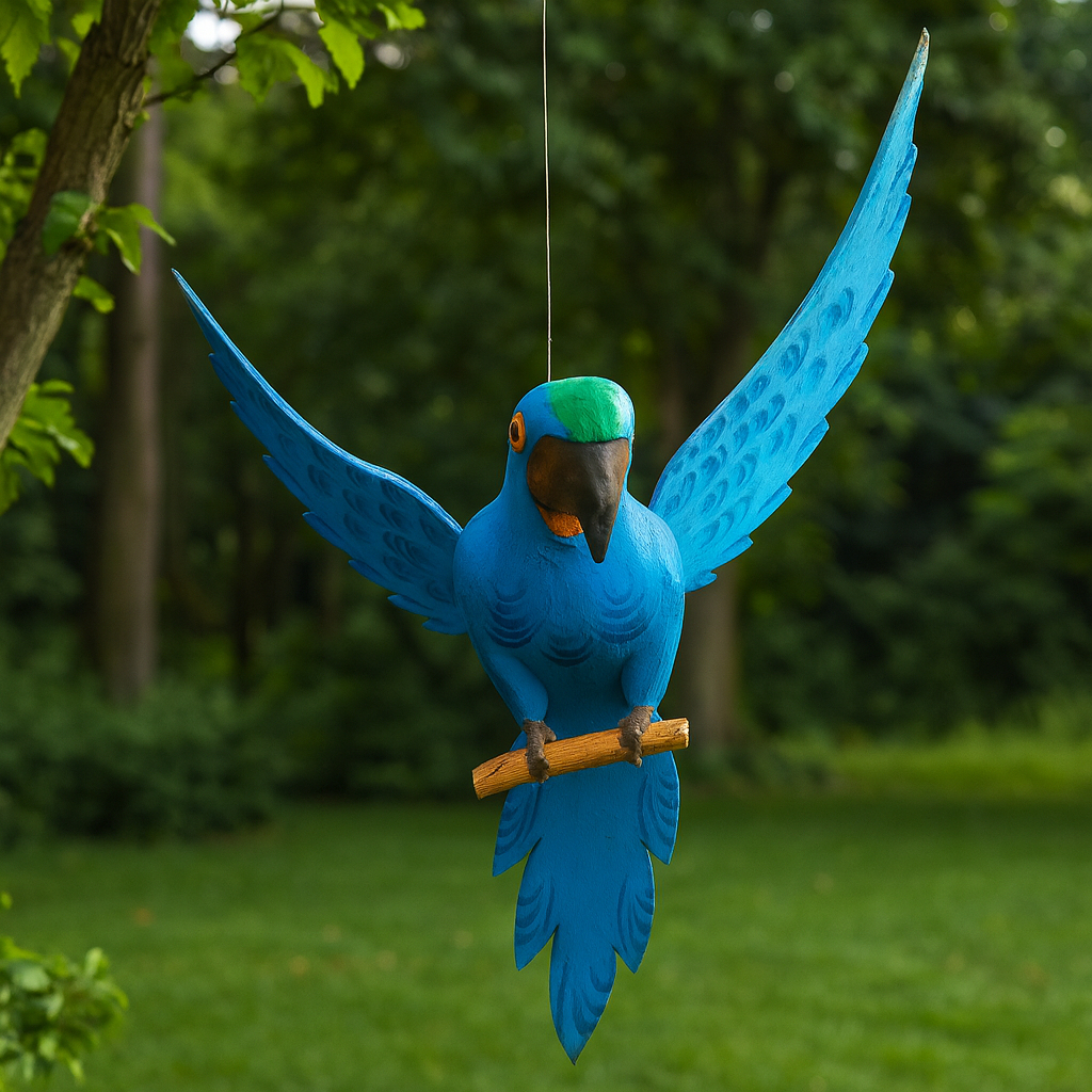 Arara Blue Azul o Filme Decorativo Gigante 90cm ou Arara 45cm Madeira e MDF