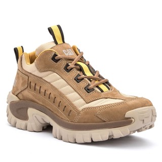 Tenis Caterpillar Intruder Adventure Em Couro Legitimo Sola Tratorada  com Palmilha em Gel +bico pvc