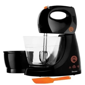 Batedeira Masterchef Mallory 4 Velocidades + pulsar, Disco Giratório, 2 Tigelas, Batedores de Claras e Massas Leves 127V