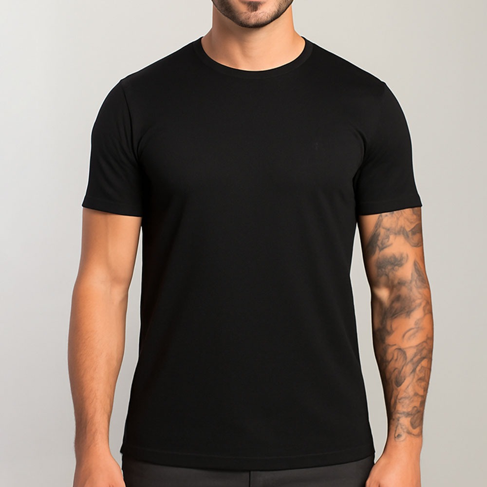 Camiseta Básica Masculina Dia a Dia 100% Algodão Camisa Tamanhos P M G GG Estilo Casual