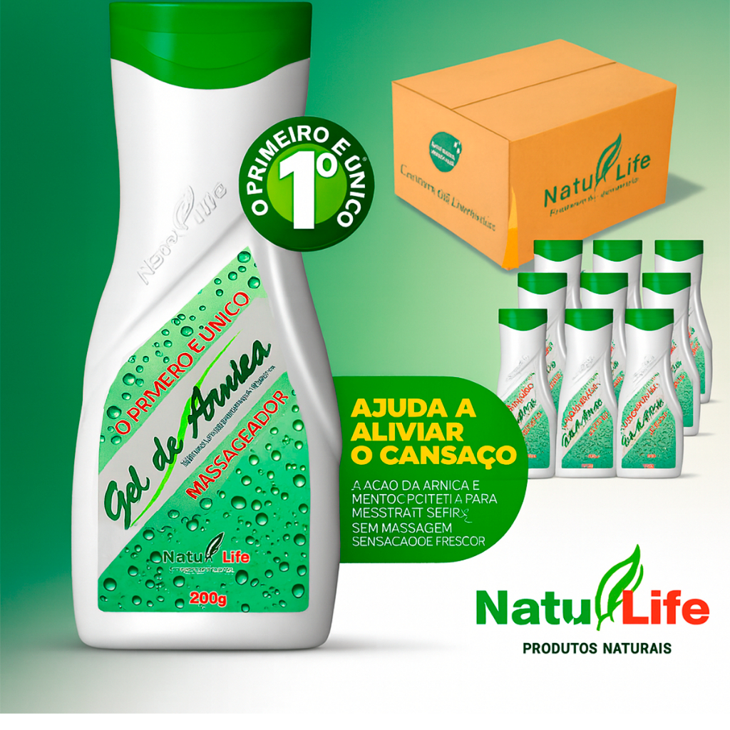 Gel de Arnica Massageador 200g na promoção - Natu Life
