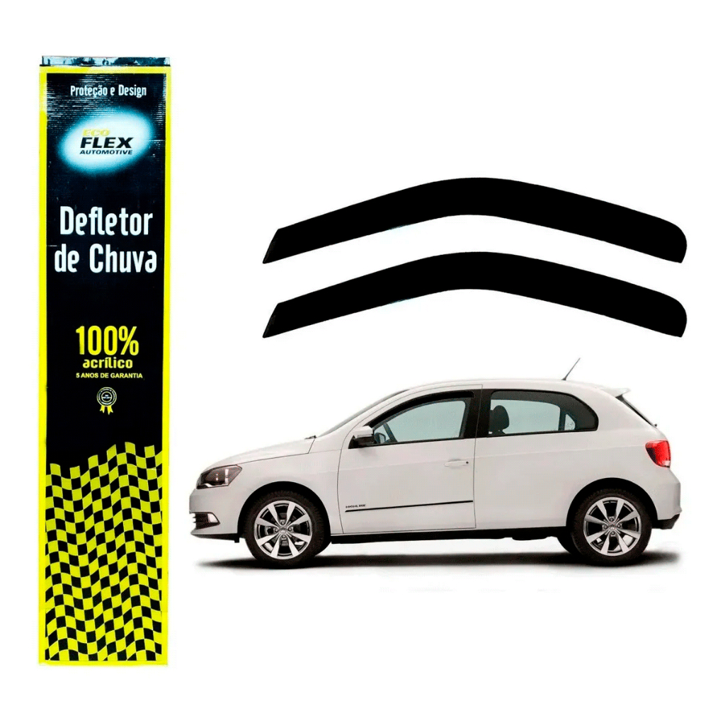 Jogo Calha De Chuva Gol G5 G6 G7 2012 A 2019 2 Portas Preto em Oferta na Shopee