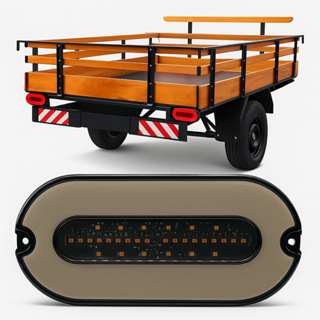 Lanterna Traseira LED Par Carretinha Reboque Seta Sequencial Ré ASX 12V Alta Resistência Universal em Oferta na Shopee