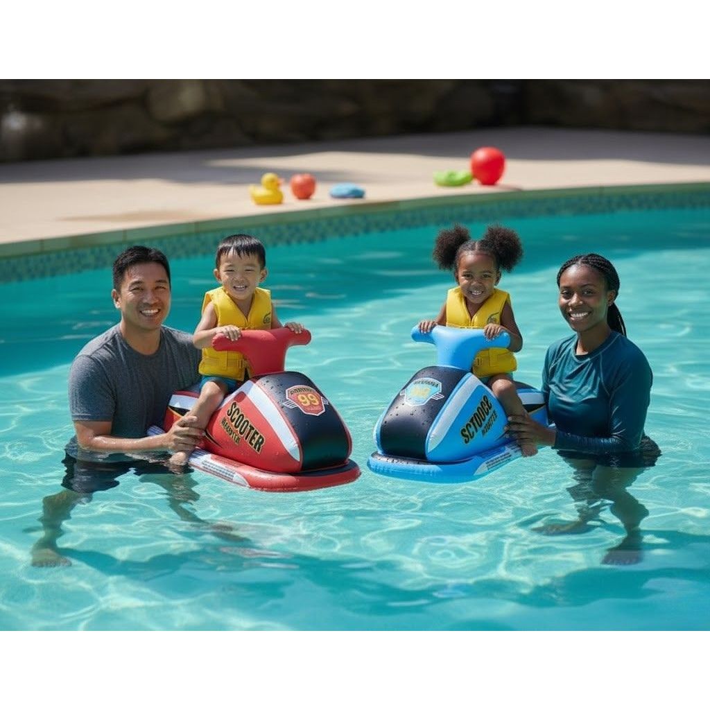 Boia Bote Jet Ski Infantil Praia Piscina Brinquedo Verão Moto Aquática Inflável
