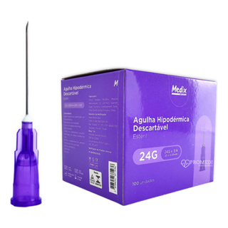 Agulha Hipodérmica Descartável Medix 20x0,55  100 Unidades em Oferta na Shopee