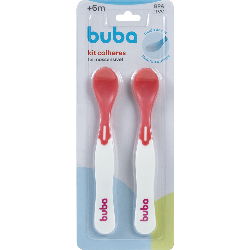 Kit com 2 Colher Termossensível Para Bebe Térmica Infantil Rosa Menina em Oferta na Shopee