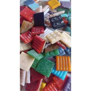 Pacote De Pastilhas Pigmentadas Artesanato 450pcs 2,0x2,0cm Para Decoração Artesanato Espelhos, Paredes, porta retratos