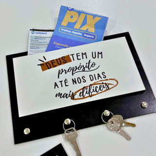 Porta Chaves de Parede em Mdf Decorativo Preto Para Decoração Hall e Casa com Porta Cartas 5 Ganchos em Oferta na Shopee