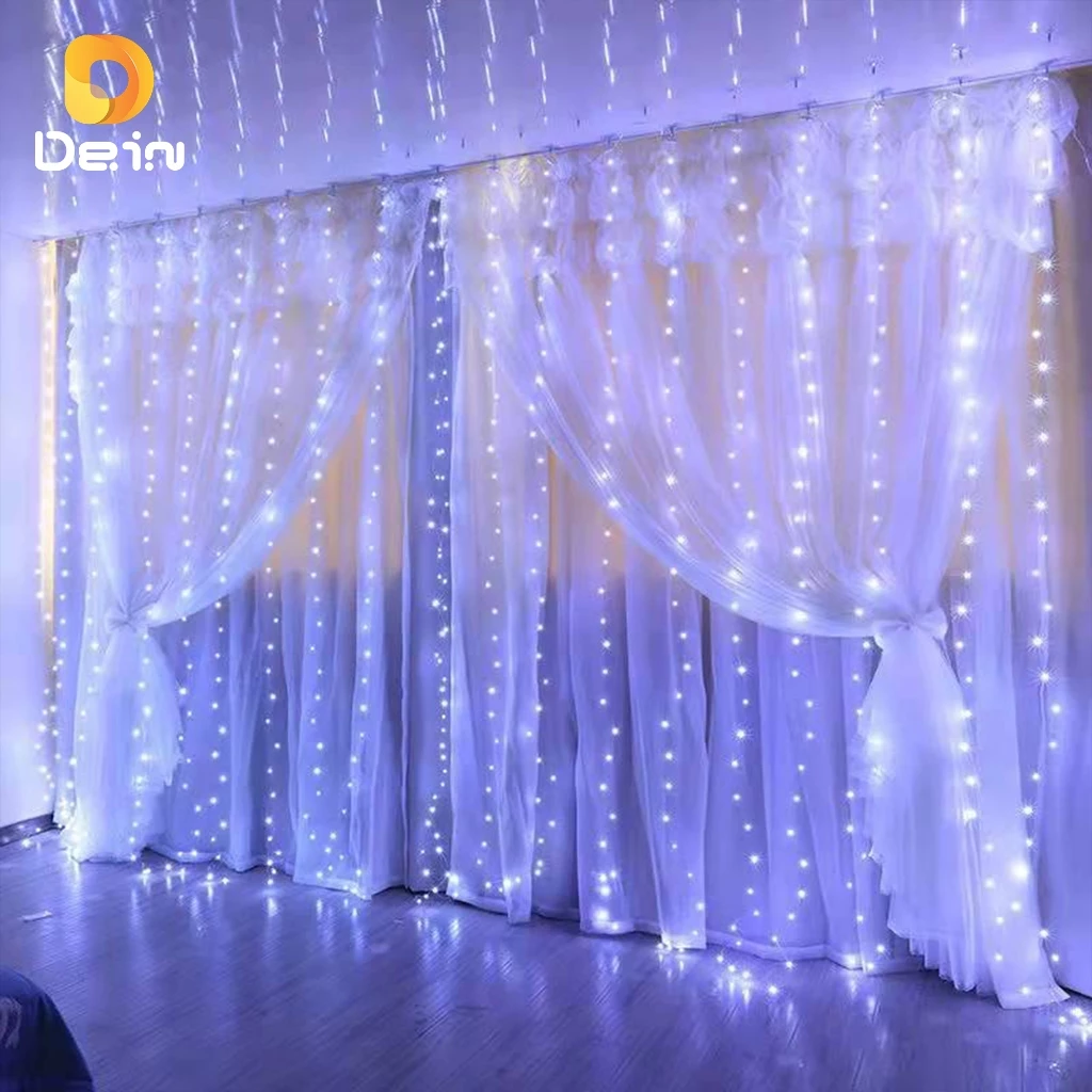 Cortina 300 Leds Branca 3x3 Metros Festa/ Casamento Eventos/Natal — imagem 1