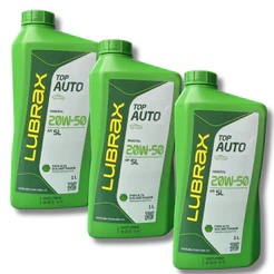 kit 3 litros òleo lubrax mineral 20w50.