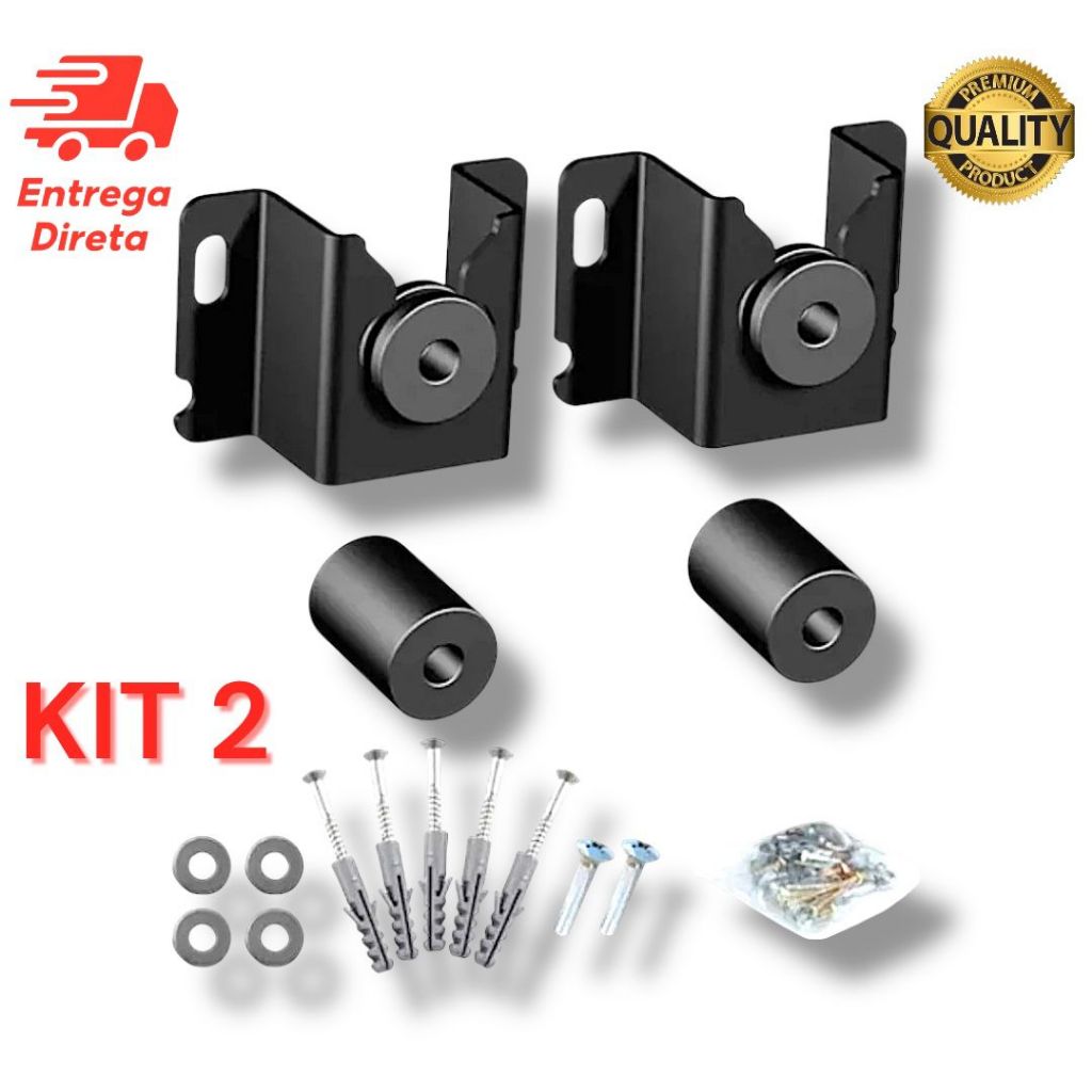 Suporte Para Tv Universal Fixo Led Lcd Plasma 10 24 32 43 50 55 Até 100’’ Polegadas Para Parede