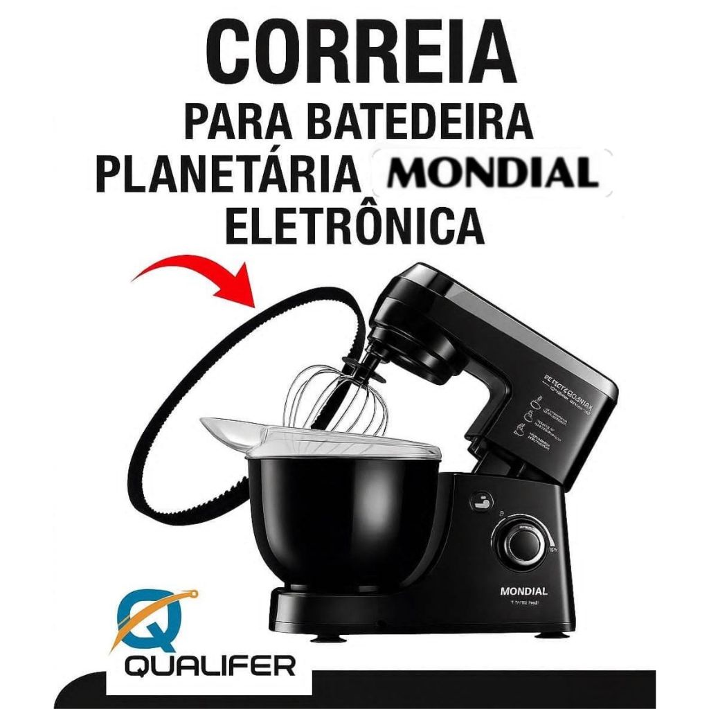 Correia Batedeira Planetária  Eletrônica Profissional 300w B06/B-10/B-14