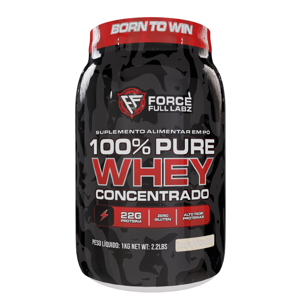 Whey Force Full Labz – Proteína Sabor Baunilha – Whey Concentrado 900g – Energia e Performance