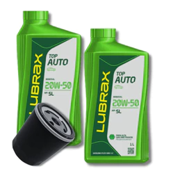 KIT 2 ÓLEO LUBRAX 20W50 ESSENCIAL + TO1703