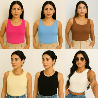 Kit 4 Regatas Femininas Malha Premium Cores Sortidas (Entrega Imediata) em Oferta na Shopee