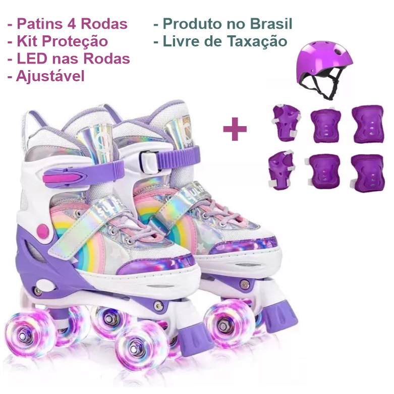 Patins Rosa e Azul - Comprar com Melhor Preço em Equipamentos Esportivos e Recreação ao Ar Livre