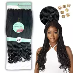 Cabelo Boho Curl Jumbo Cherey 400g Para Tranças Fio A Fio Crochet Braid Box Braid Gypsy Braid Longo E Macio