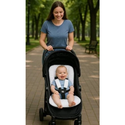 COLCHONETE PARA CARRINHO 100% ALGODÃO - MODELO UNIVERSAL- VARIAS CORES