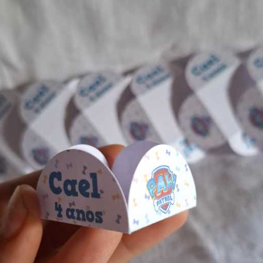 Forminha Patrulha canina personalizada para Docinhos – Festa Infantil Aniversário