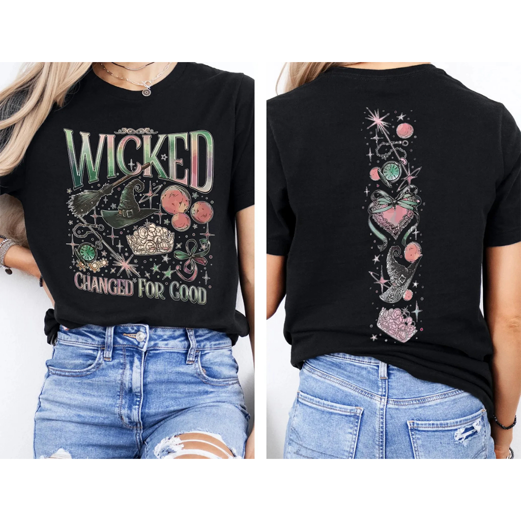 Camiseta Basica e OVERSIZED Wicked Changed Glinda For Good Carton Ariana Grande Unissex - Darknezz em Oferta na Shopee